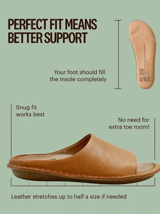 VIBAe Saint Tropez Leather Sandals – Fawn Tan (EU 40) – NEW - Picture 11 of 12